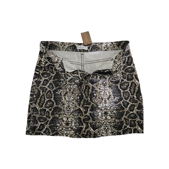 NWT Vestique Denim Mini Snakeskin size Medium - Picture 3 of 5
